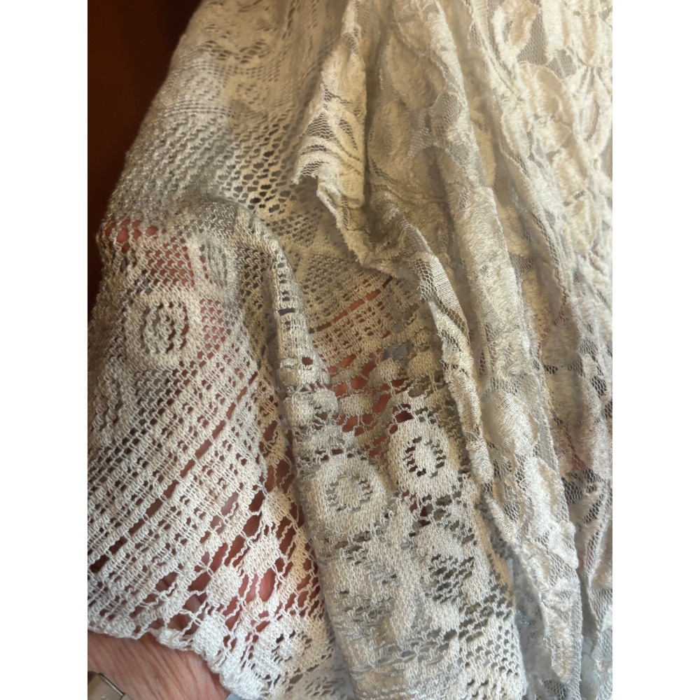 Oli & Hali Corduroy Vest Tiered Handkerchief Skirt Cream Large Stevie Nicks - Picture 7 of 9